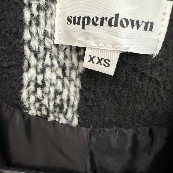 REVOLVE Superdown Amanda Plaid Open Coat Women's Size XXS - Picture 6 of 6